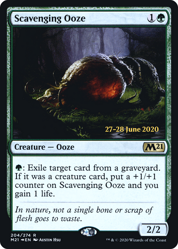 Scavenging Ooze (PRE-204) - Core Set 2021 Promos Foil