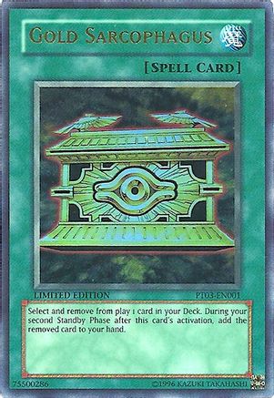 Gold Sarcophagus (PT03-EN001) - Pharaoh Tour Promos Limited