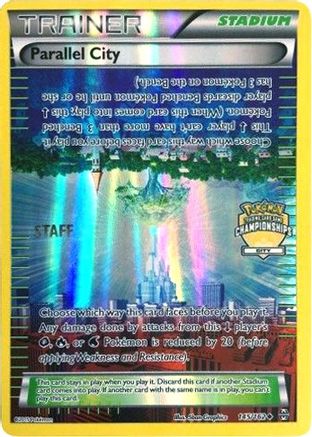 Parallel City - 145/162 (City Championships) [Staff]/162  - Reverse Holofoil League & Championship Cards - Promo