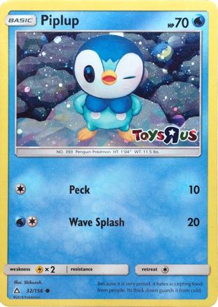 Piplup (Toys R Us) 032/156  - Holofoil Miscellaneous Cards & Products - Promo