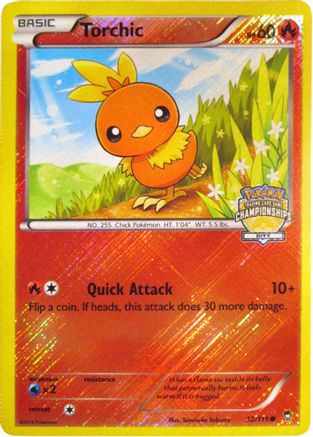 Torchic (City Championships) 012/111  - Reverse Holofoil League & Championship Cards - Promo