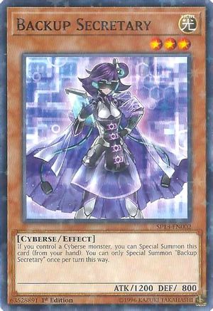 Backup Secretary (Starfoil) (SP18-EN002) - Star Pack VRAINS 1st Edition