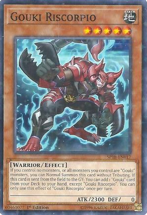 Gouki Riscorpio (Starfoil) (SP18-EN017) - Star Pack VRAINS 1st Edition