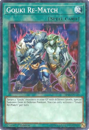 Gouki Re-Match (Starfoil) (SP18-EN039) - Star Pack VRAINS 1st Edition