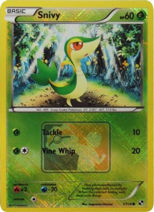 Snivy (League Promo) 001/114  - Reverse Holofoil League & Championship Cards - Promo