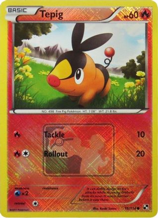 Tepig (League Promo) 015/114  - Reverse Holofoil League & Championship Cards - Promo