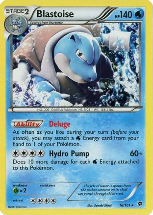 Blastoise - 16/101 (Cosmos Holo)/101  - Holofoil Blister Exclusives - Promo