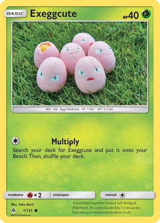 Exeggcute 001  SM  Forbidden Light - Common
