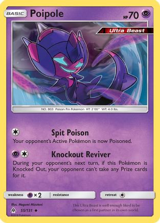 Poipole 055  - Reverse Holofoil SM  Forbidden Light - Uncommon