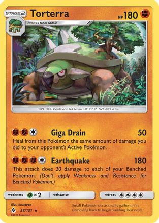 Torterra 058/131  SM  Forbidden Light - Rare