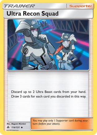 Ultra Recon Squad 114  - Reverse Holofoil SM  Forbidden Light - Uncommon