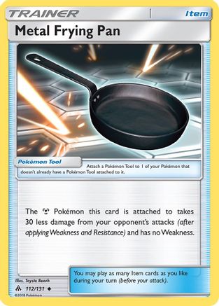 Metal Frying Pan 112  - Reverse Holofoil SM  Forbidden Light - Uncommon