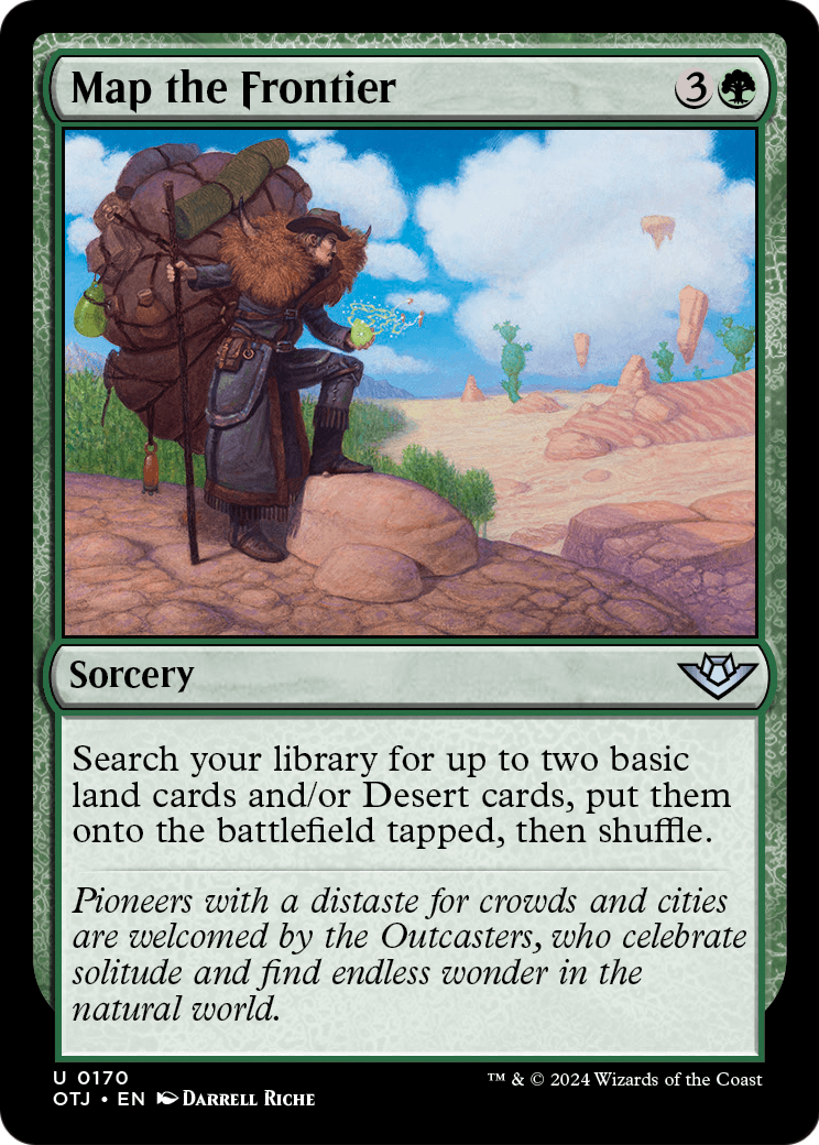 Map the Frontier (OTJ-170) - Outlaws of Thunder Junction Foil