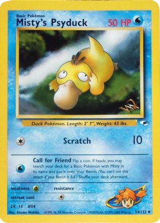 Misty's Psyduck [W Stamped] 054  WoTC Promo - Promo