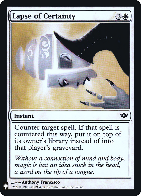 Lapse of Certainty (LIST-009) - The List Foil