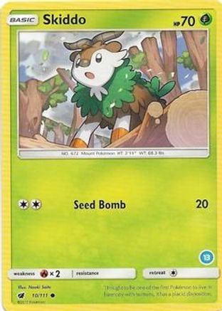 Skiddo (13)  SM Trainer Kit Alolan Sandslash & Alolan Ninetales - Common