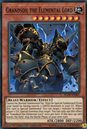 Grandsoil the Elemental Lord (FLOD-ENSE1) - Flames of Destruction Limited