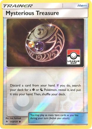 Mysterious Treasure - 113/131 (League Cup)/131  - Reverse Holofoil League & Championship Cards - Promo