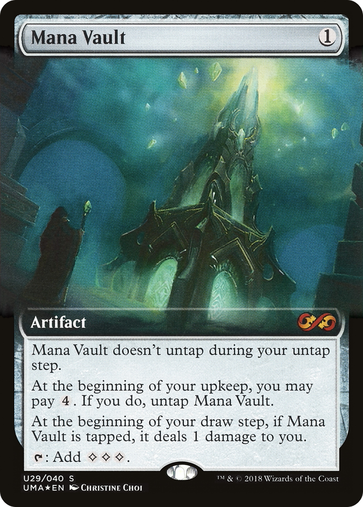 Mana Vault (UMA:BT-U29) - Ultimate Box Topper: (Extended Art) Foil