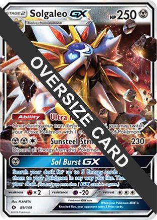 Solgaleo GX - 89/149/149  - Holofoil Jumbo Cards - Promo