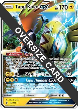 Tapu Koko GX - 47/145/145  - Holofoil Jumbo Cards - Promo