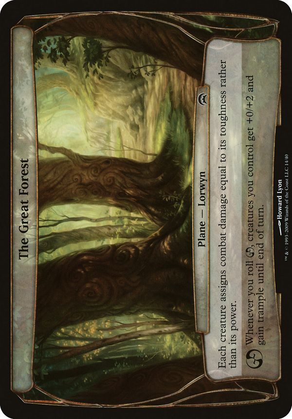 The Great Forest (Planechase) (OVER-) - Planechase Planes