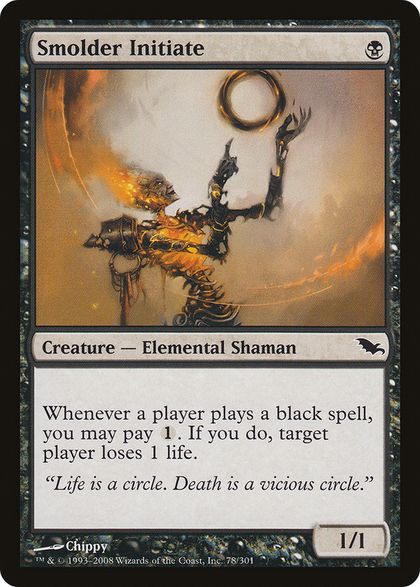 Smolder Initiate (SHM-078) - Shadowmoor Foil