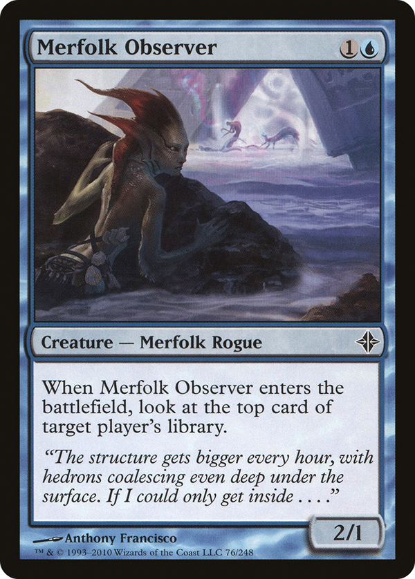 Merfolk Observer (ROE-076) - Rise of the Eldrazi