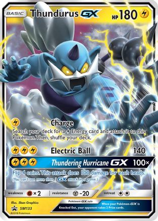 Thundurus GX - SM133  - Holofoil SM Promos - Promo