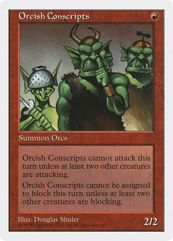 Orcish Conscripts (5ED-) - Fifth Edition