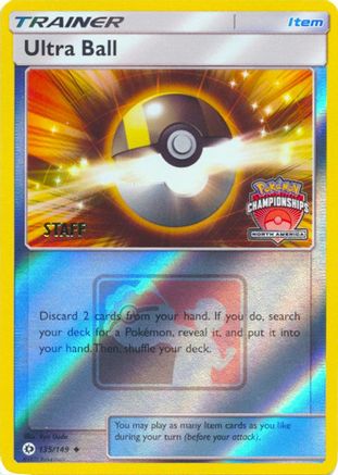Ultra Ball - 135/149 (North America Championships) [Staff]/149  - Reverse Holofoil League & Championship Cards - Promo