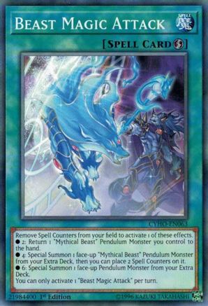 Beast Magic Attack (CYHO-EN063) - Cybernetic Horizon 1st Edition