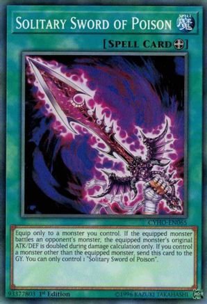 Solitary Sword of Poison (CYHO-EN065) - Cybernetic Horizon Unlimited