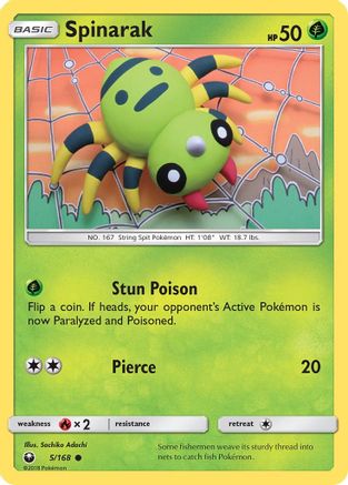 Spinarak 005  SM  Celestial Storm - Common