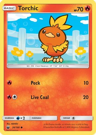 Torchic (26) (26) 026  SM  Celestial Storm - Common