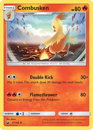 Combusken/168  SM  Celestial Storm - Uncommon