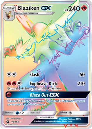 Blaziken GX (Secret)  - Holofoil SM  Celestial Storm - Secret Rare