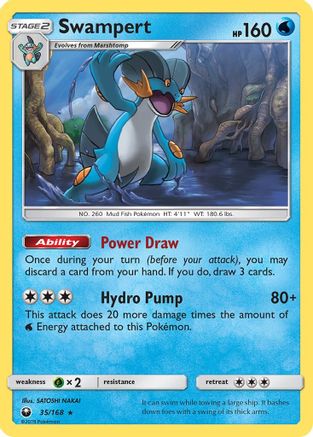 Swampert 035  SM  Celestial Storm - Rare