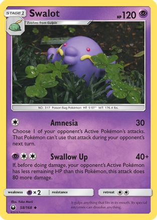 Swalot 058  SM  Celestial Storm - Uncommon