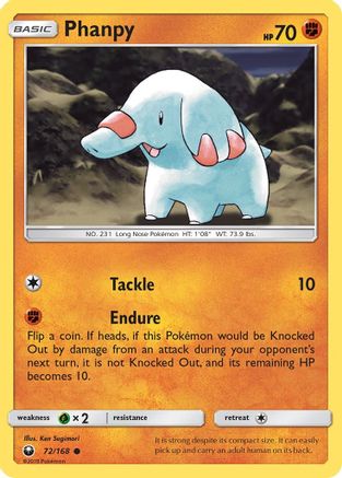 Phanpy 072  SM  Celestial Storm - Common