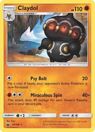 Claydol  SM  Celestial Storm - Rare