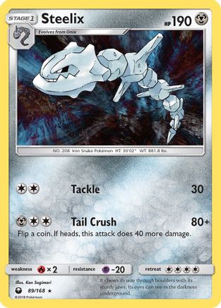 Steelix/168  - Holofoil SM  Celestial Storm - Holo Rare