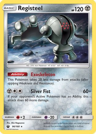 Registeel 096  - Reverse Holofoil SM  Celestial Storm - Rare