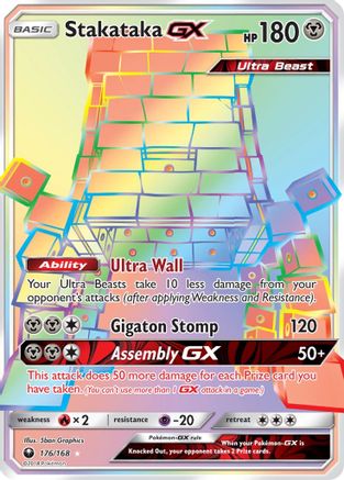 Stakataka GX (Secret)  - Holofoil SM  Celestial Storm - Secret Rare