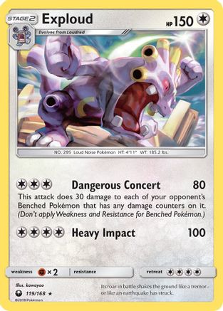 Exploud  SM  Celestial Storm - Rare