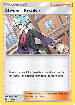 Steven's Resolve  - Holofoil SM  Celestial Storm - Holo Rare