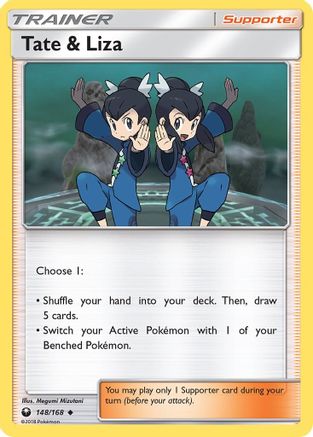 Tate & Liza 148  - Reverse Holofoil SM  Celestial Storm - Uncommon