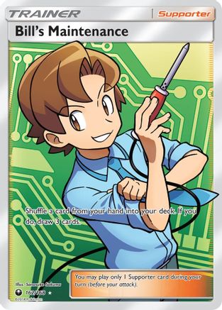 Bill's Maintenance (Full Art)  - Holofoil SM  Celestial Storm - Ultra Rare