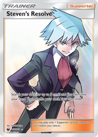 Steven's Resolve (Full Art)  - Holofoil SM  Celestial Storm - Ultra Rare
