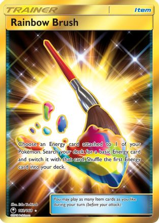 Rainbow Brush (Secret)  - Holofoil SM  Celestial Storm - Secret Rare